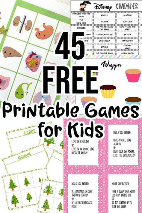 Printable Kids Games